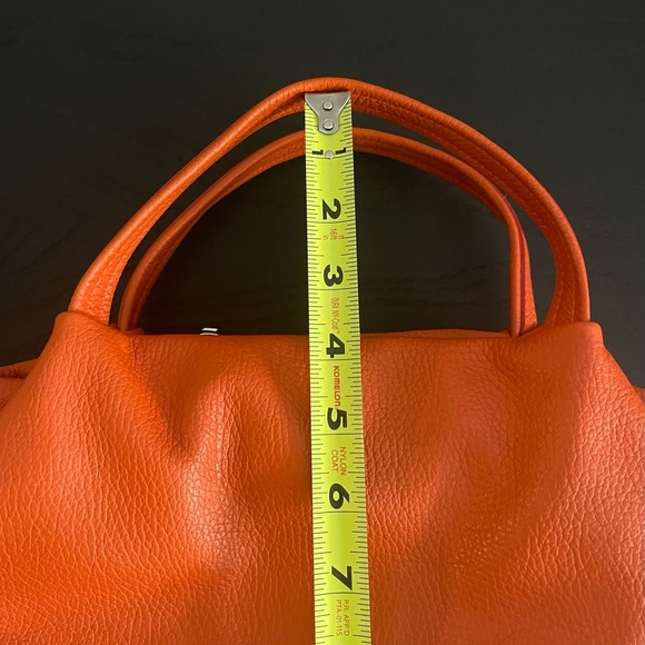 🧡 EUC orange Claudia Firenze convertible satchel/shoulder bag - Picture 16 of 16